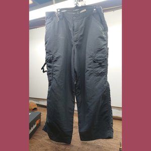 VTG Original Jnco Brutes Skater Pants Chino Nylon Grey Cargo w36 L32